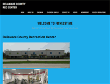 Tablet Screenshot of delawarecountyrecreationcenter.com